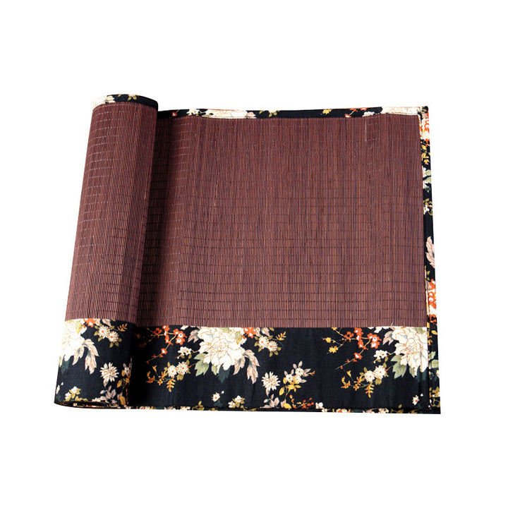 Podkładka pod kubek z bambusa z Buddha Stones Vintage Peony Flower Blossom Podkładka pod kubek do herbaty Kung Fu Tea Mat