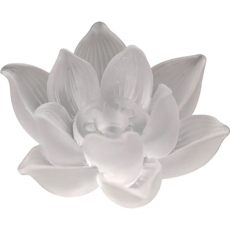 Buddha Stones Mini Lotus Liuli Kryształ Uzdrawiająca Medytacja Kadzidełko Palnik