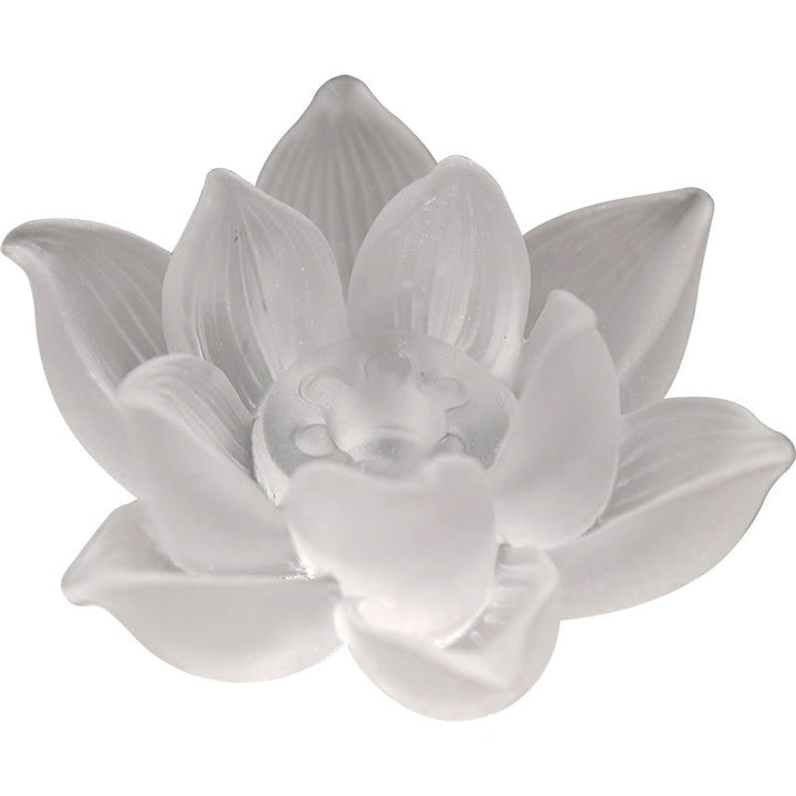 Buddha Stones Mini Lotus Liuli Kryształ Uzdrawiająca Medytacja Kadzidełko Palnik