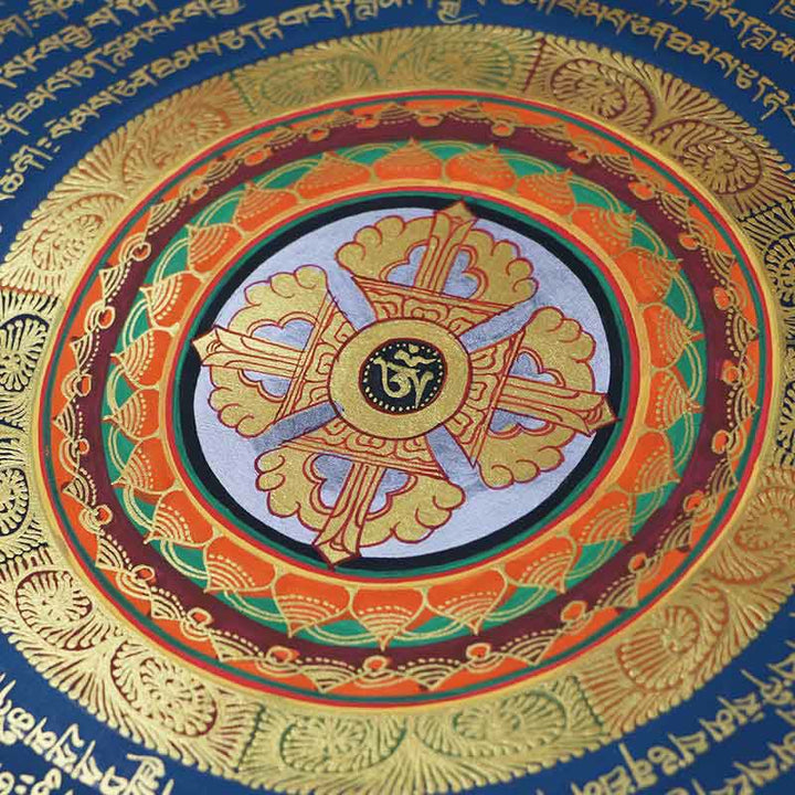 Tybetański ręcznie malowany obraz thangka duchowe błogosławieństwo pudełko niewidomych losowy wzór kolorystyczny