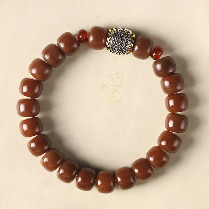 Buddha Stones Bodhi Nasiona Pomyślna Chmura Fu Charakter Koralik Bransoletka Pokoju