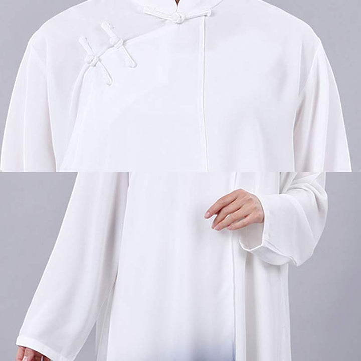 Buddha Stones Gradient Malowanie Medytacja Modlitwa Duchowy Zen Tai Chi Qigong Praktyka Unisex Zestaw Ubrań - image 7