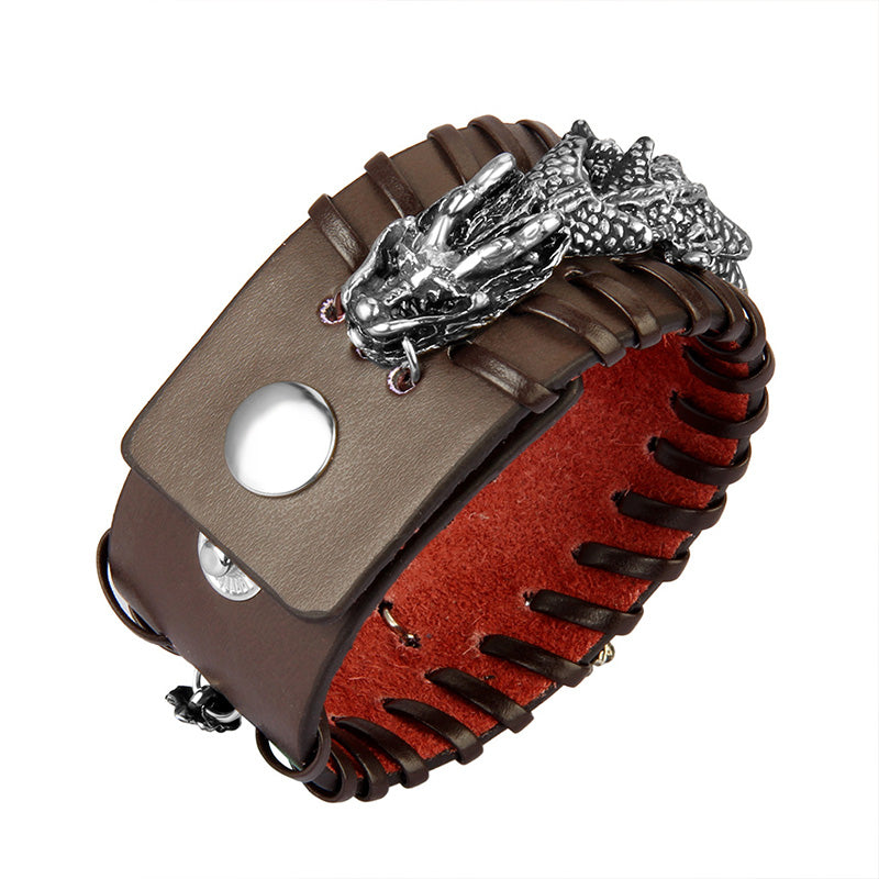 Bransoletka ochronna Dragon Leather Weave