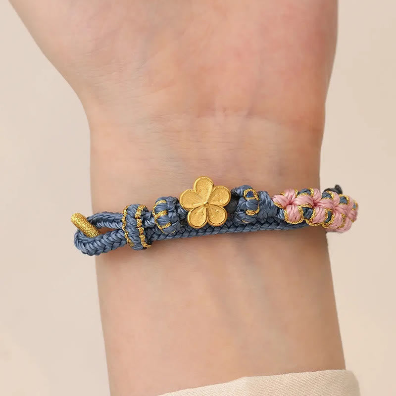 Bransoletka sznurkowa Peach Blossom Design Wealth