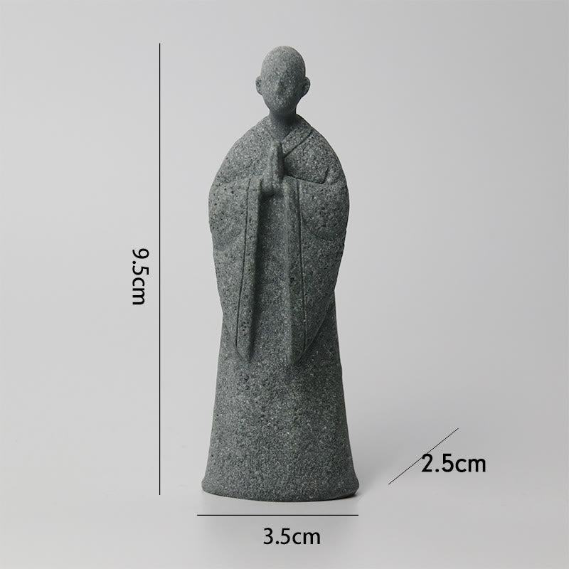 Buddha Stones Medytacja Budda Mnich Spokój Dekoracja Domu - image 13