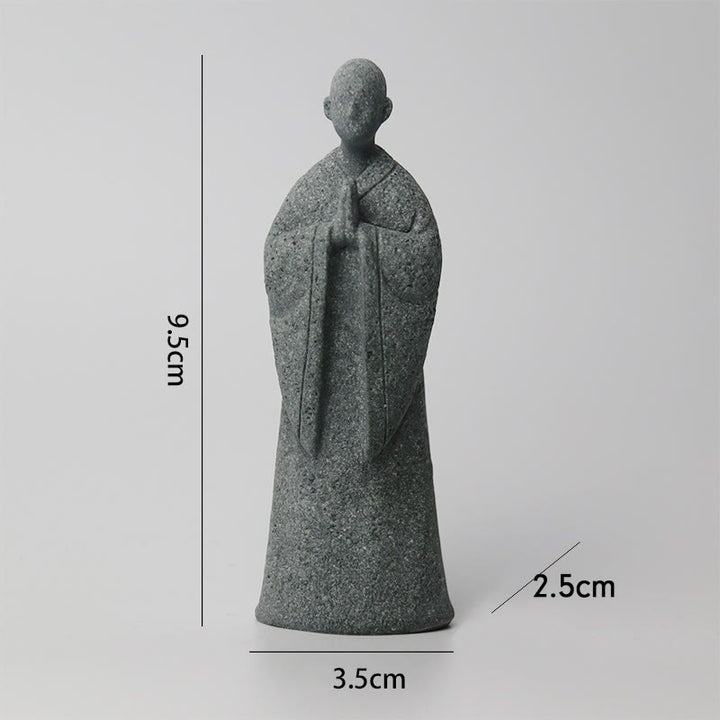 Buddha Stones Medytacja Budda Mnich Spokój Dekoracja Domu - image 13