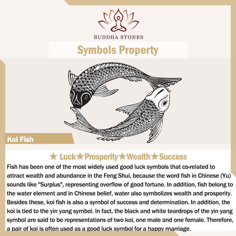 Pierścionek oświeceniowy Buddha Stones 925 Sterling Silver Lotus Koi Fish