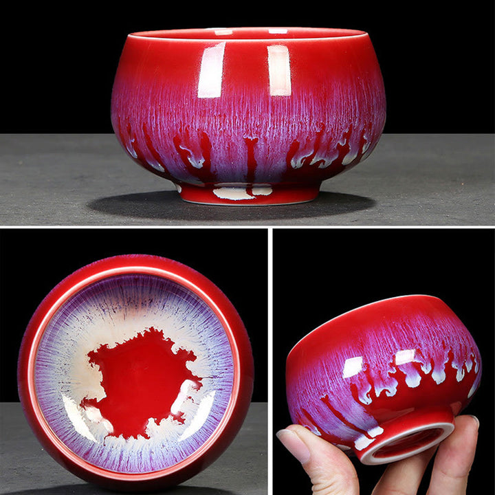 Buddha Stones Chińskie Jianzhan Glaze Kiln Change Ceramic Tea Cup Tenmoku Kung Fu Tea Cup