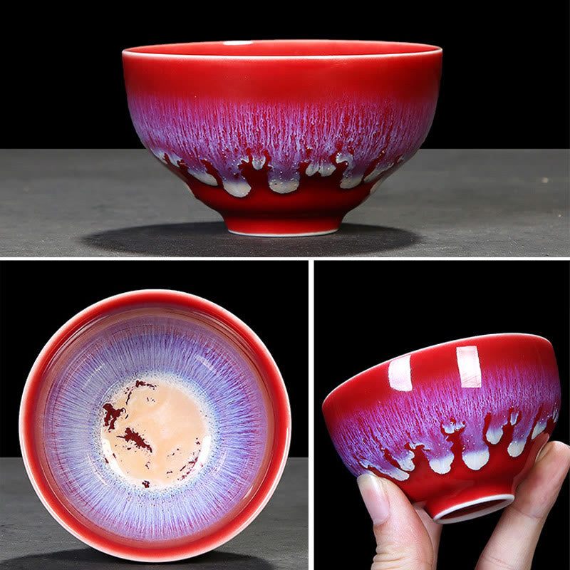 Buddha Stones Chińskie Jianzhan Glaze Kiln Change Ceramic Tea Cup Tenmoku Kung Fu Tea Cup