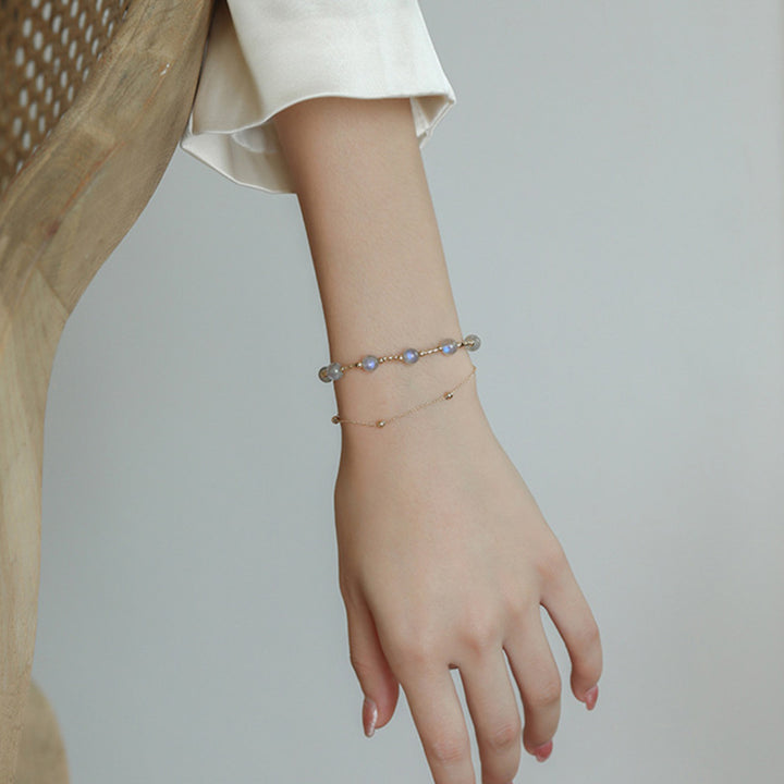 Bransoletka z łańcuszkiem Moonstone Positive Charming