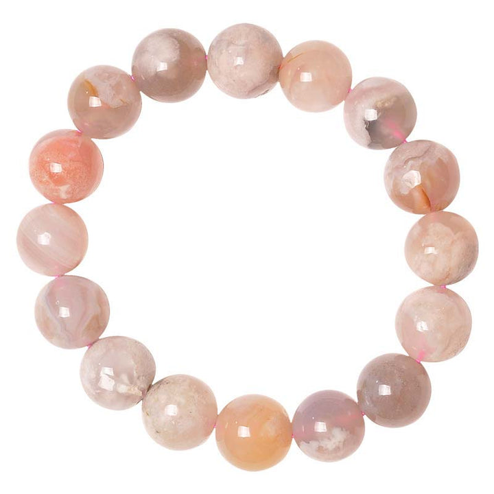 Bransoletka z Buddha Stones i agatem Sakura Peace Blessing