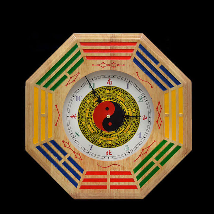 Feng Shui Bagua Mapa Równowagi Energii Mapa Ścienna Zegar