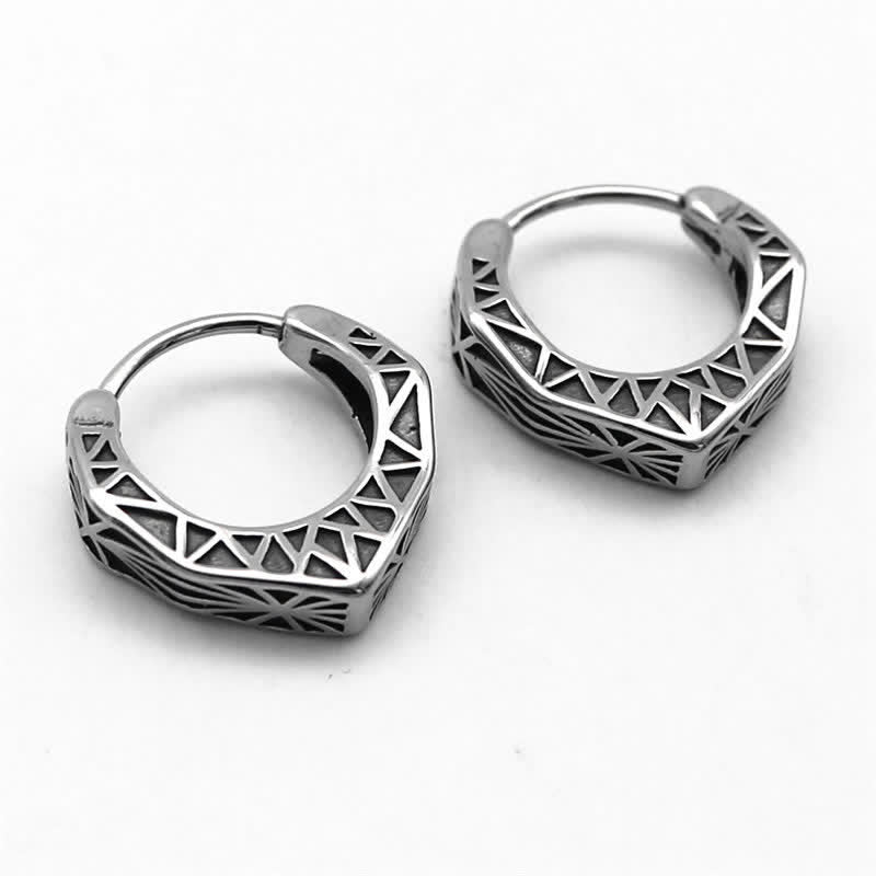 Kolczyki Viking Hoop Titanium Steel Balance - image 6