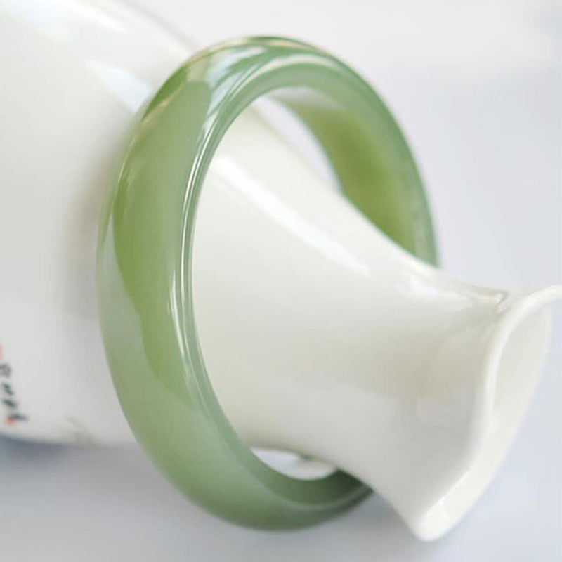 Bransoletka z jadeitu, błogosławieństwo obfitości - 62-64 mm - image 0