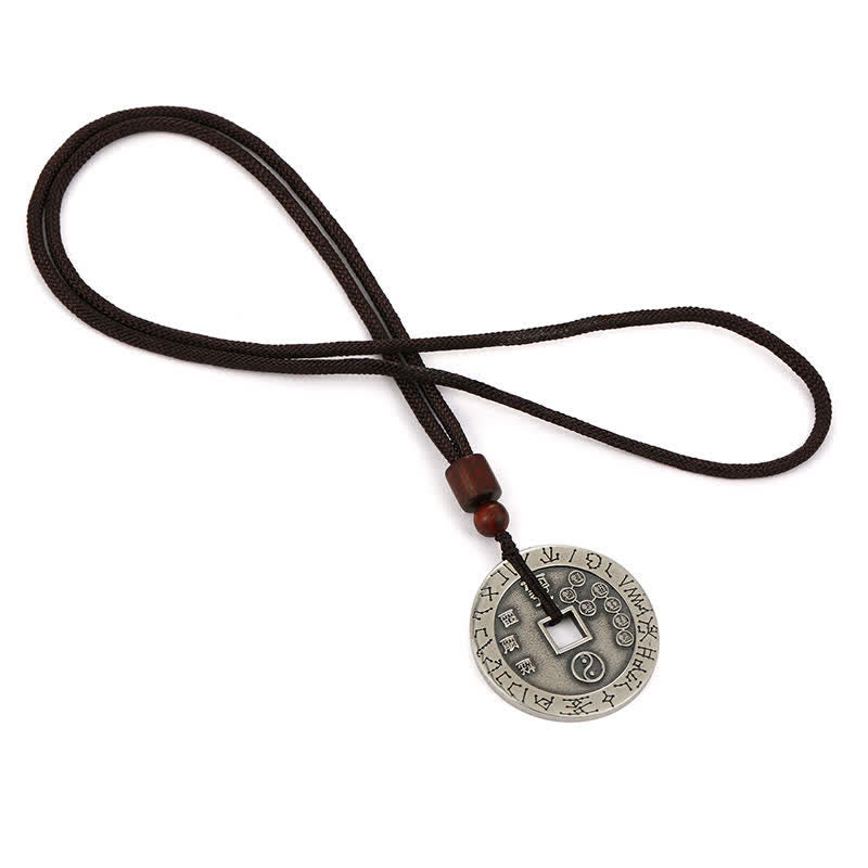 Buddha Stones Bagua Yin Yang Miedziana Moneta Gwiazda Równowaga Energia Naszyjnik Wisiorek - image 12