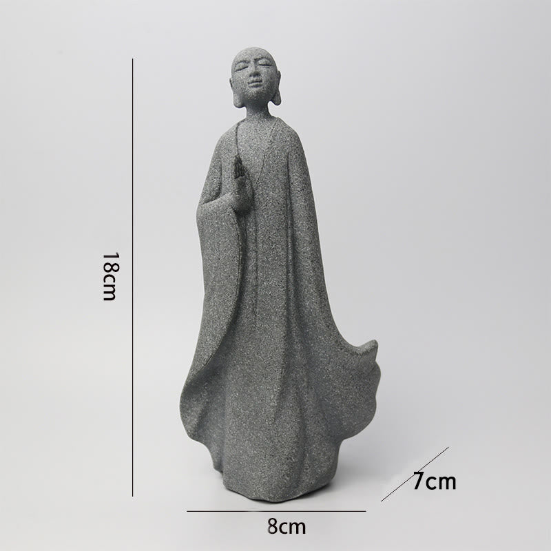 Buddha Stones Medytacja Budda Mnich Spokój Dekoracja Domu