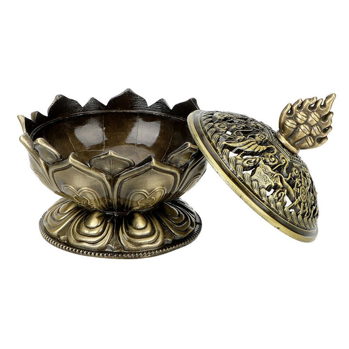 Buddha Stones Tybetański Lotos w Kształcie Oczyszczającego Kadzielnika