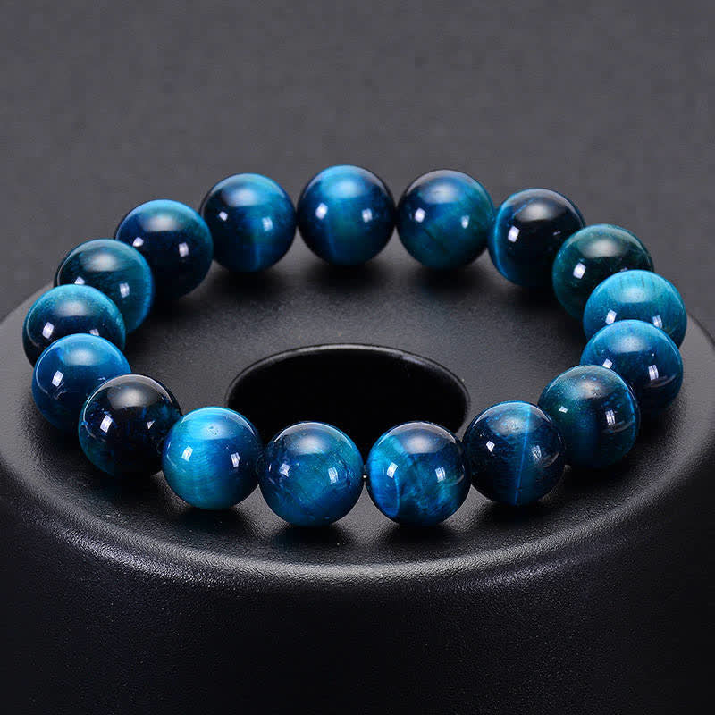 Bransoletka ochronna Buddha Stones Blue Tiger Eye - image 7