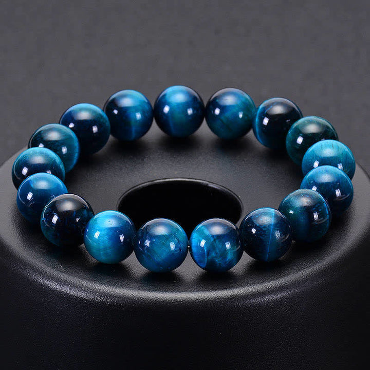 Bransoletka ochronna Buddha Stones Blue Tiger Eye - image 7