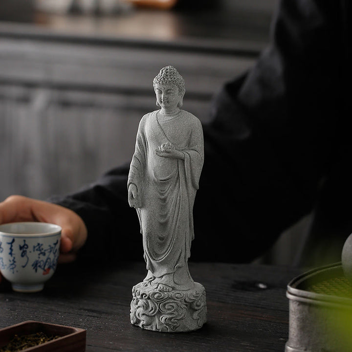 Medytacja Buddha Stones Buddy Budda Pomyślne chmury Projekt Spokój Dekoracja domu - image 1