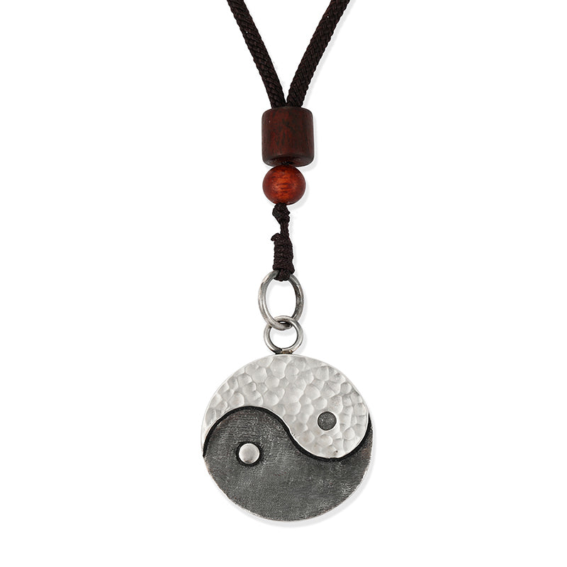 Buddha Stones 990 Srebro Sterlingowe Naszyjnik Yin Yang Równowaga Harmonia Wisiorek - Yin Yang - image 11