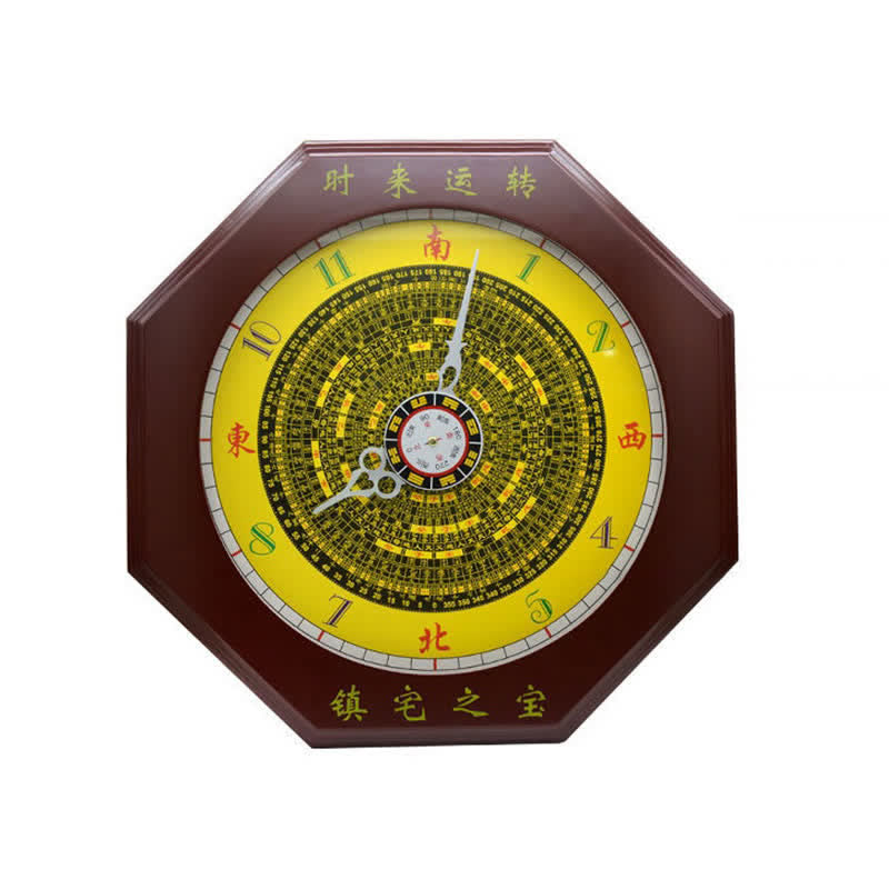 Feng Shui Bagua Mapa Równowagi Energii Mapa Ścienna Zegar - image 8