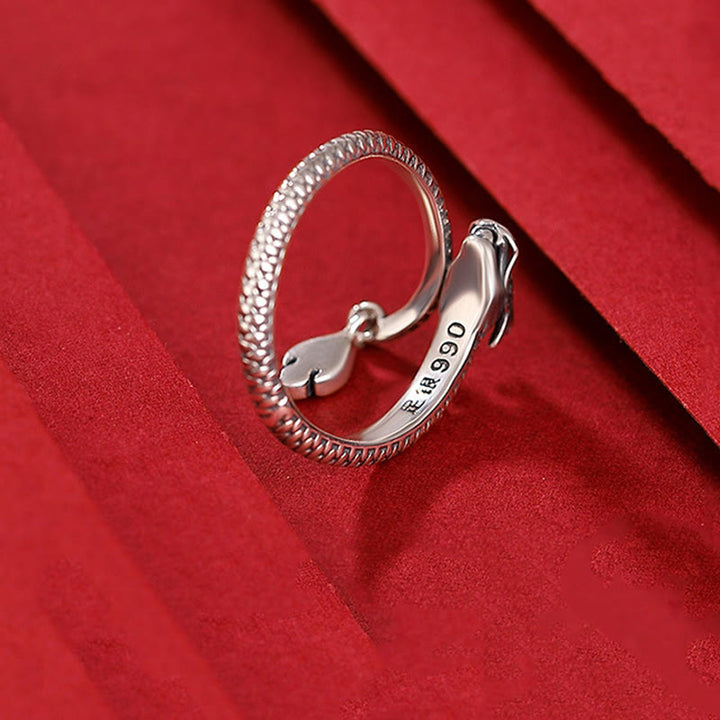 Buddha Stones 925 Srebro Sterling Vintage Rok Smoka Szczęście Ochrona Siła Regulowany Pierścień - image 21