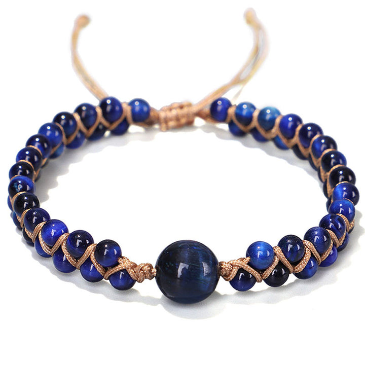 Bransoletka ochronna z kamieni Buddha Stones Divine Blue Tiger Eye