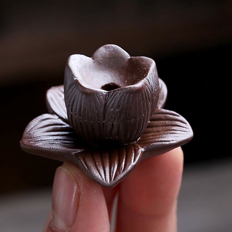 Ceramiczny palnik kadzideł Spiritual Backflow Lotus Plum Blossom Square
