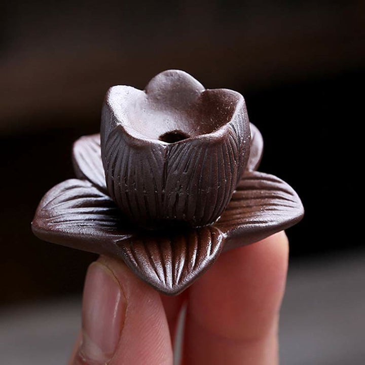 Ceramiczny palnik kadzideł Spiritual Backflow Lotus Plum Blossom Square