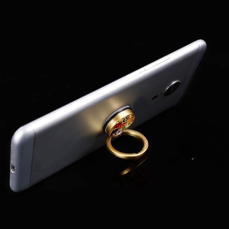 Tybetański Om Mani Padme Hum Peace Phone Ring Bracket Uniwersalny uchwyt na telefon Dekoracje