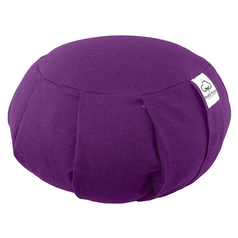 Buddha Stones Poduszka do medytacji z łusek gryki bawełnianej, dekoracja domu - 36 cm*15 cm - Fioletowy - image 3