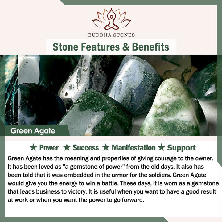 Bransoletka z naturalnego zielonego jadeitu z kwiatami szczęścia i Buddha Stones - image 21