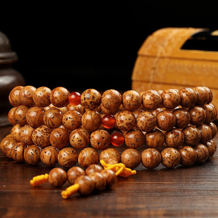 Bransoletka z Buddha Stones i nasion bodhi z tybetańskiej mądrości