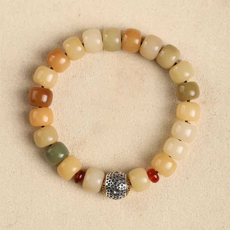 Buddha Stones Naturalne Nasiona Bodhi Władca Lasu Trupów Om Mani Padme Hum Bransoletka Mądrości