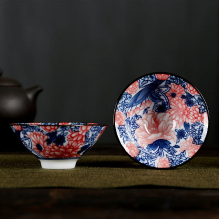 Buddha Stones Kwiaty Fu Charakter Góry Lotos Kwiaty Wiśni Ceramiczny Filiżanka Kung Fu Filiżanka do herbaty