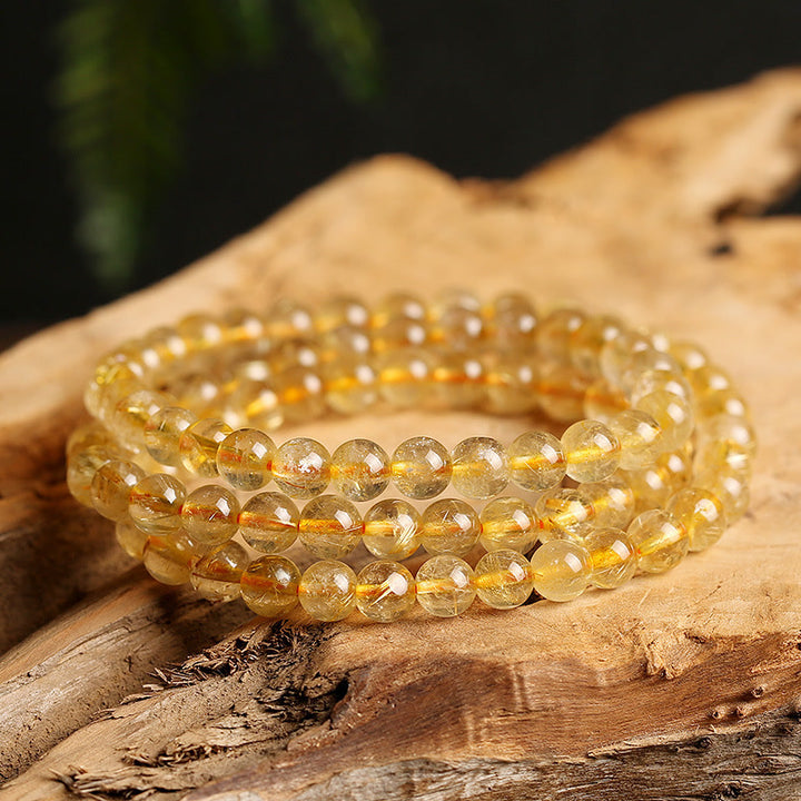 Bransoletka ochronna Buddha Stones Natural Citrine Prosperity