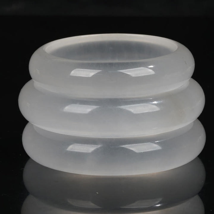 Buddha Stones Naturalny Przezroczysty Złoty Jedwabny Jadeit Bransoletka Bogactwo Szczęście Bangle - image 2