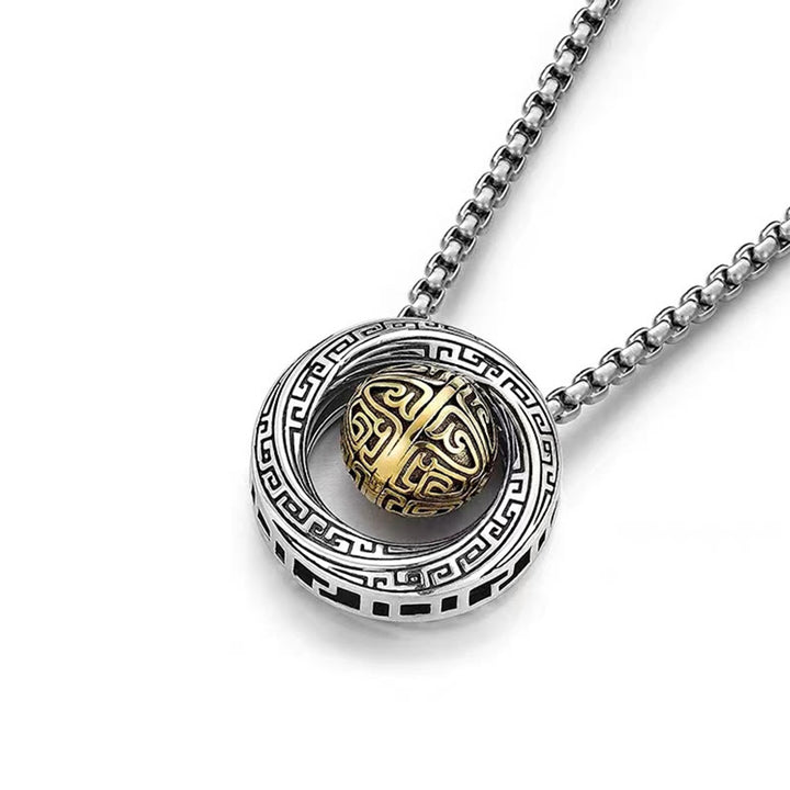 Naszyjnik z Buddha Stones Mobius Lucky Bead Copper Wealth