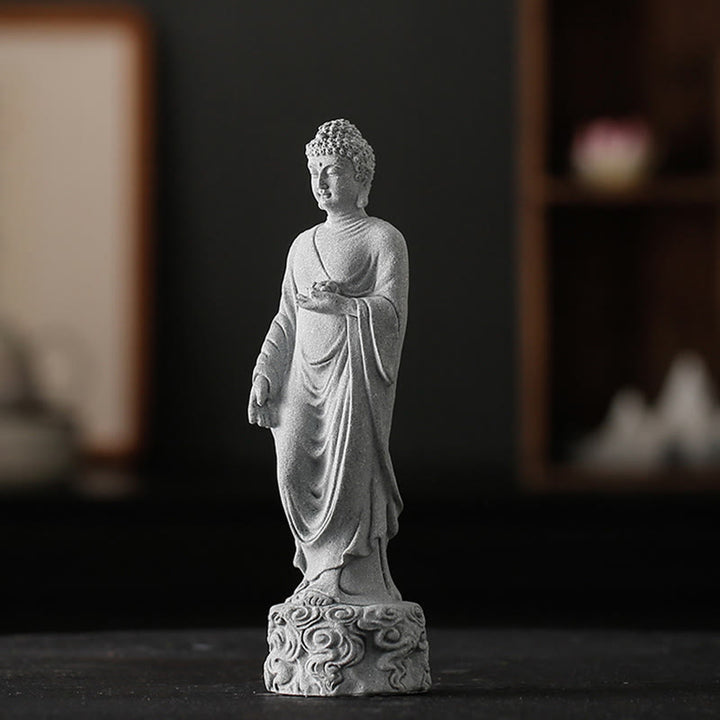 Medytacja Buddha Stones Buddy Budda Pomyślne chmury Projekt Spokój Dekoracja domu - image 3