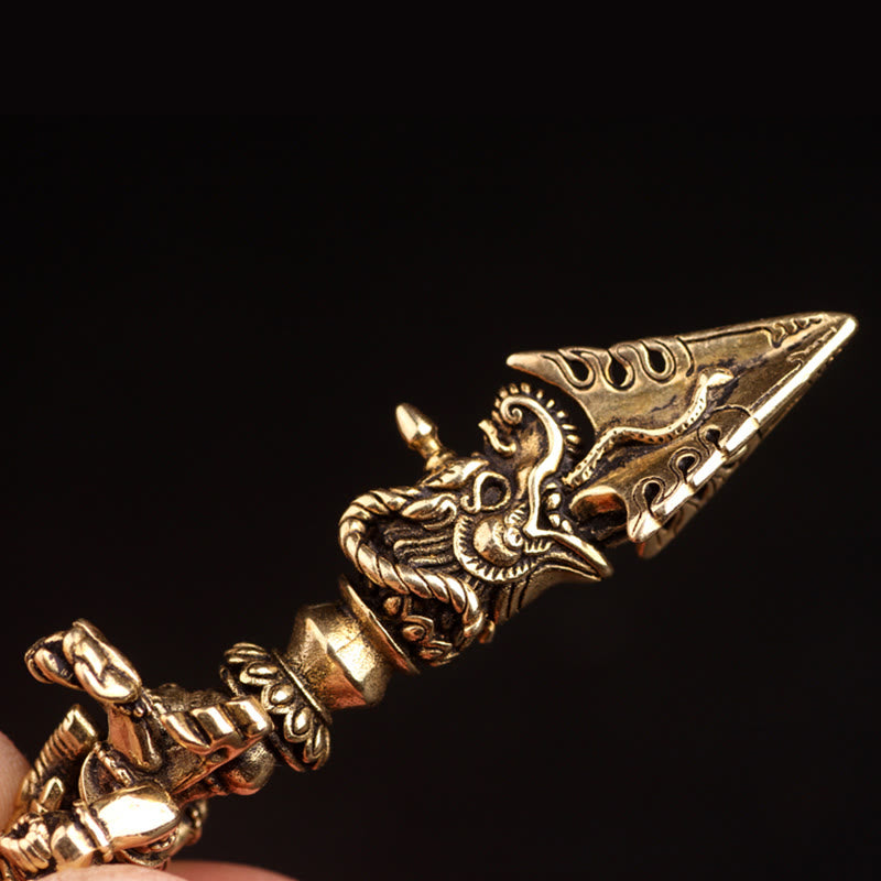 Tybetański Ganesh Ganpati Słoń Bóg Bogactwa Dorje Vajra Duchowa Moc Naszyjnik Wisiorek - image 7