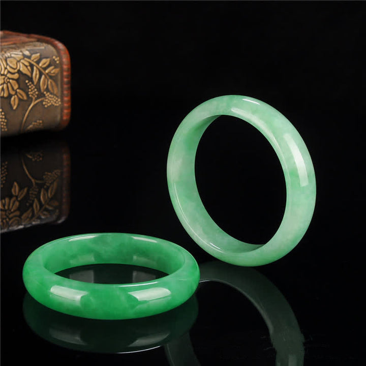 Bransoletka z Buddha Stones Jade Healing Abundance Protection Bangle