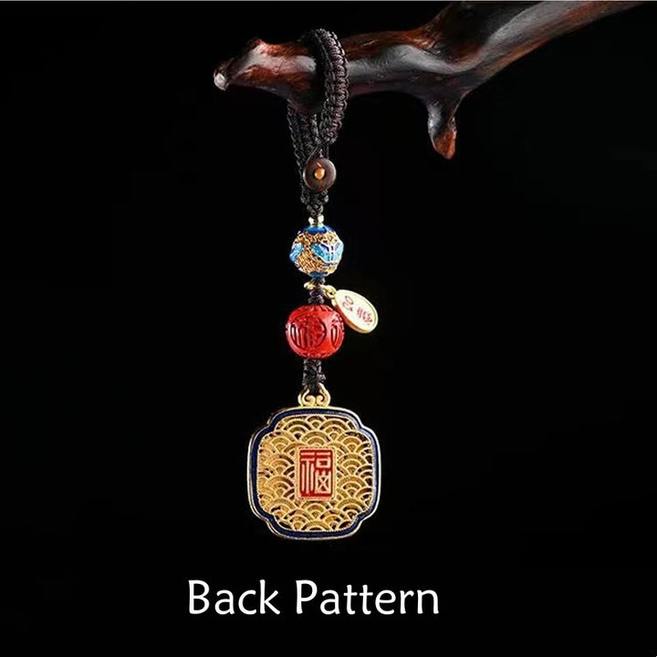 Buddha Stones Fu Charakter Błogosławieństwo Ruyi Charm Brelok
