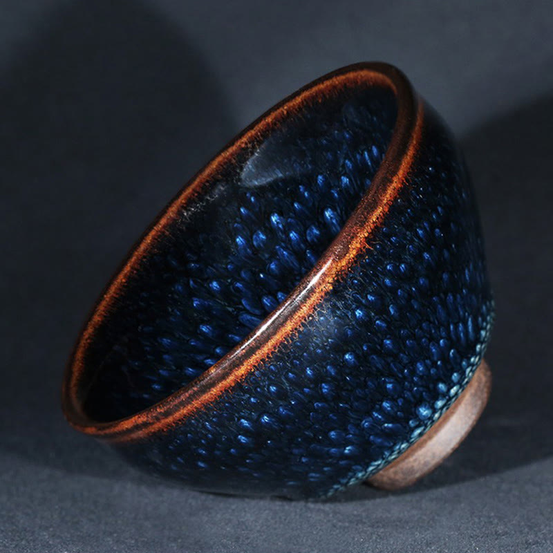 Buddha Stones ręcznie robione Niebieski Francolinus Spot Chiński Jianzhan Ceramiczny Filiżanka do herbaty Kung Fu Filiżanka do herbaty Miska - image 14