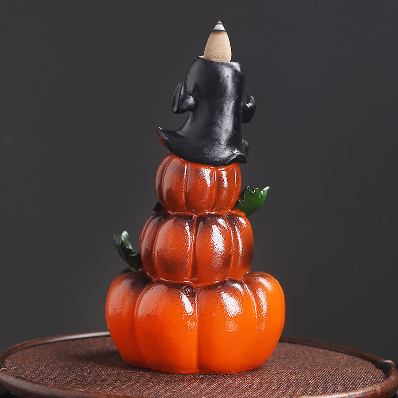 Dynie na Halloween Duch Żywica Cofanie Dymu Fontanna Kadzidło Palnik Dekoracja
