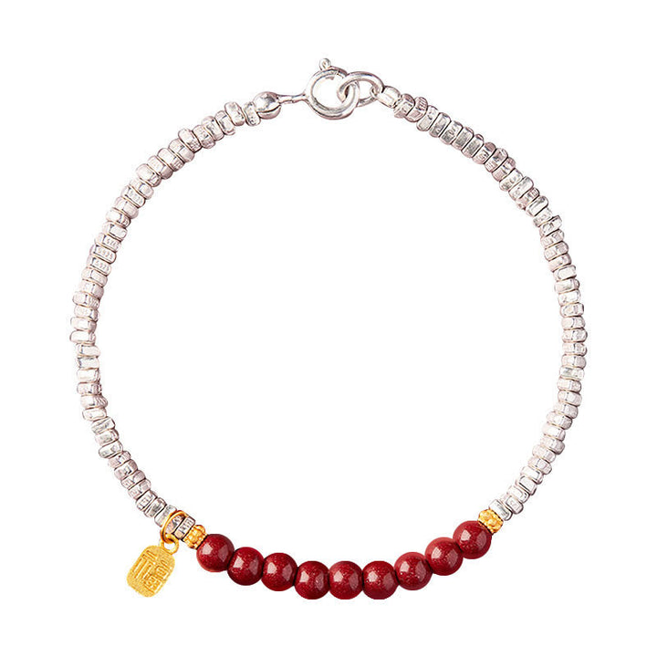 Bransoletka z Buddha Stones ze srebra próby 925 z motywem Fu i postacią Cinnabar - image 11