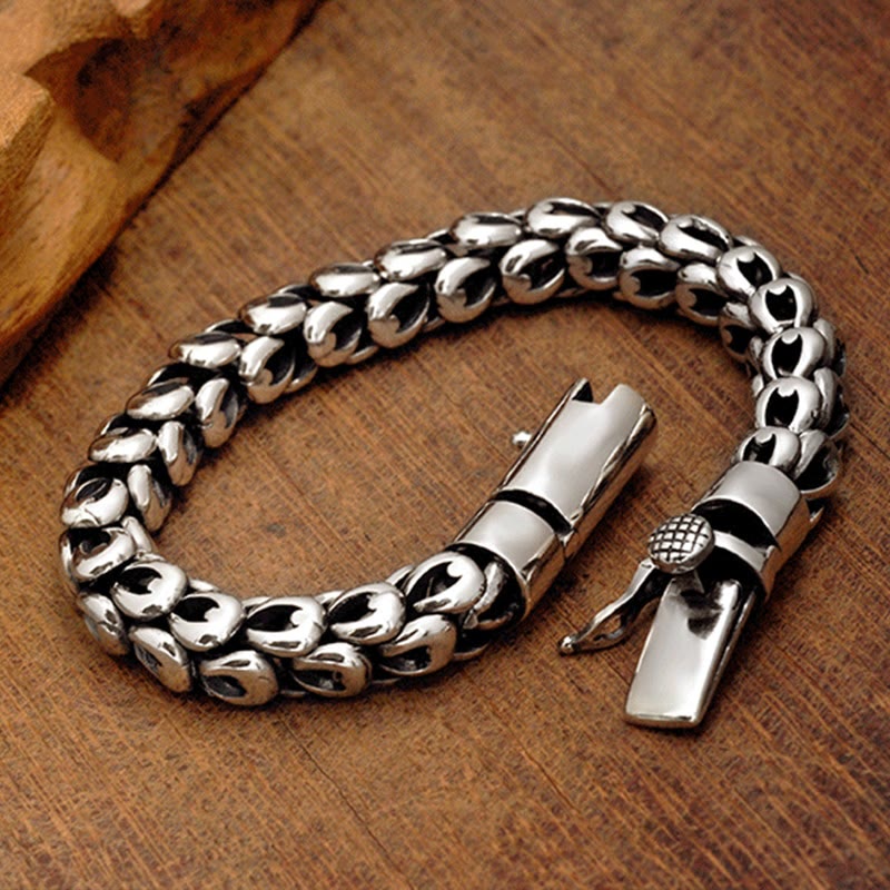 Bransoletka z Buddha Stones Retro Dragon Scale Pattern Success Strength