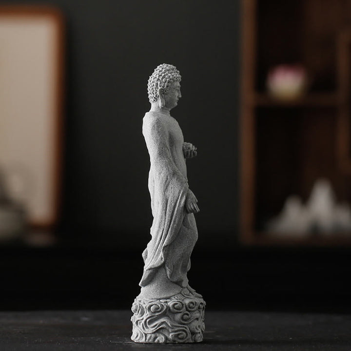 Medytacja Buddha Stones Buddy Budda Pomyślne chmury Projekt Spokój Dekoracja domu - image 2