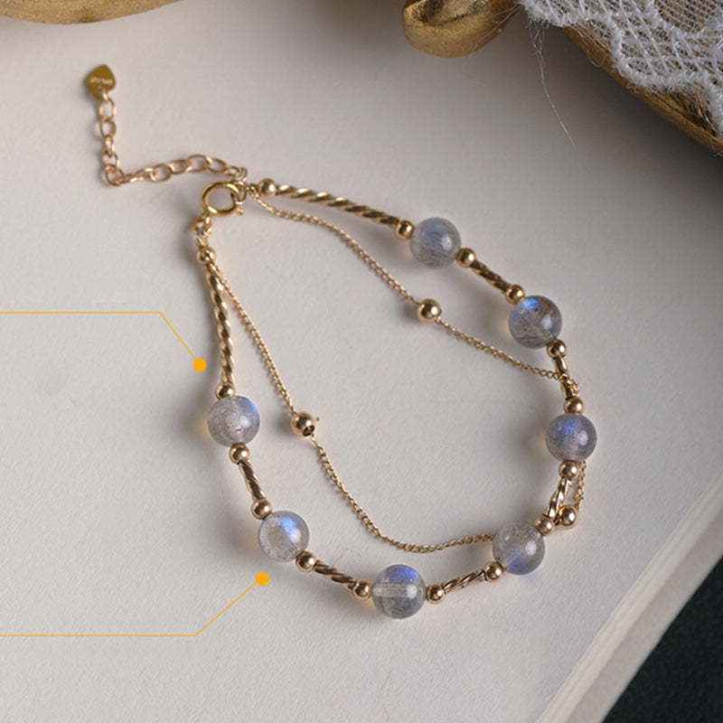 Bransoletka z łańcuszkiem Moonstone Positive Charming