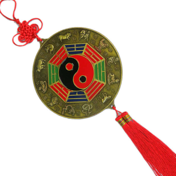 Feng Shui Bagua Mapa Chińskie Węzły Harmonii Energii Lustro - Mapa okrągła Bagua 15,8 CM - image 10